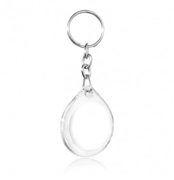 Llavero con cadena Oval